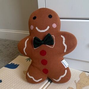 Gingerbread Man Plush with Bow Tie